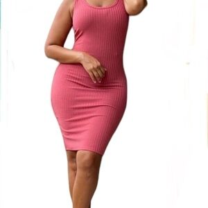 Ribbed sundress. Ash red. Medium. NWOT